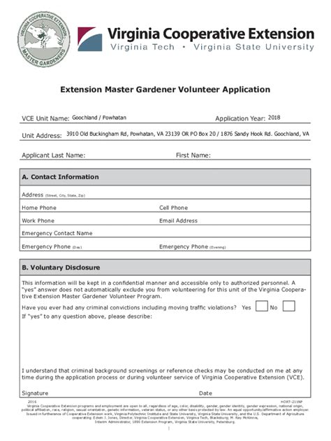 Fillable Online VCE Unit Name Goochland Powhatan Fax Email Print