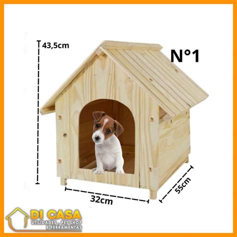 Casinha Para Cachorro Pinscher - Casinha Pet Para Cachorro Cães casa de Madeira Pinus N° 1 Pinscher ...