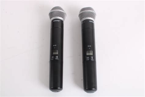 Shure Sm 58 Slx2 G5 494 518mhz Professional Wireless Microphone Lot Of