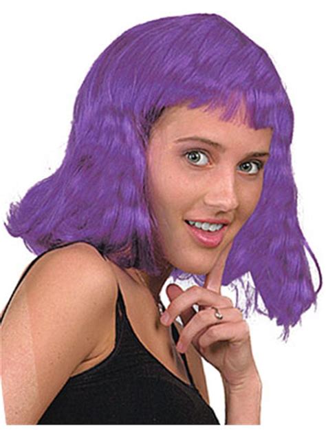 Neon Purple 80s Flip Party Glamour Wig Neon Purple Neon Wig Wigs