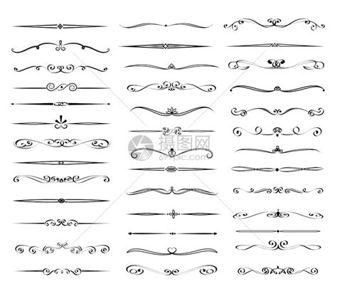 用于您项目的一套文本分隔符矢量说明插画图片下载 正版图片303779967 摄图网
