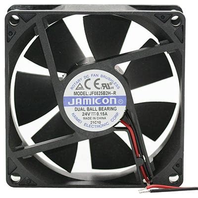 JF0825B2H-R: Jamicon Corporation : 24V 80mm DC Brushless Tubeaxial Fan ...