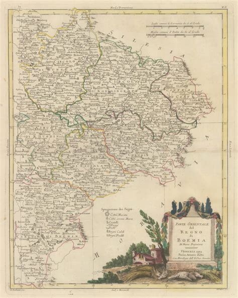Antonio Zatta, Eastern Bohemia, 1779 | The Map House