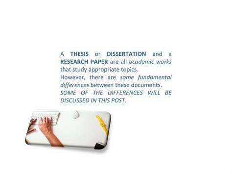 Difference Between A Research Paper And A Thesis By Denise Crouse Issuu