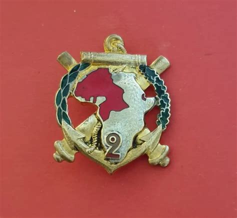 INSIGNE 2 E RAC 2 e Régiment Artillerie Coloniale DRAGO PARIS H 316