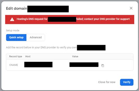 Firebase Custom Domain Hosting S Dns Request For Foo Bar Failed