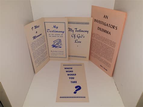 5 Anti Mormon Pamphlets See Details Eborn Books