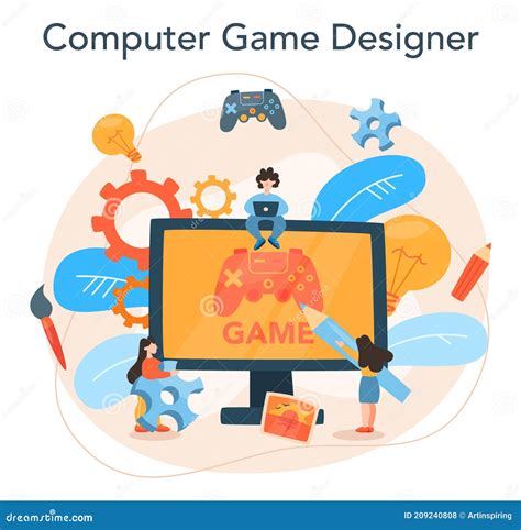 Game Designer Concept Creative Process Of A Computer Video Game