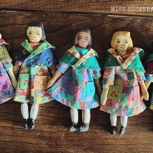 Easy Fabric Printed Jointed Cloth Doll Pattern Kit To Create Antique