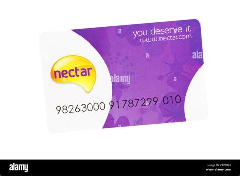 A nectar card on a white background Stock Photo - Alamy