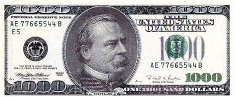 Printable 1000 Dollar Bill