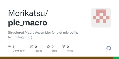 GitHub Morikatsu Pic Macro Structured Macro Assembler For Pic