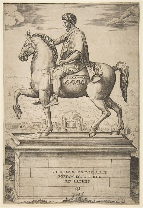 Marco Dente Equestrian Statue Of Marcus Aurelius The Metropolitan