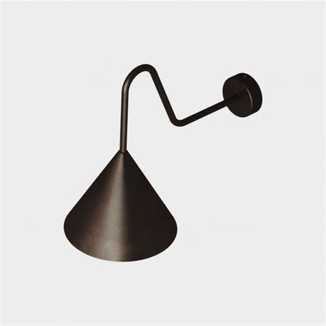 Il Fanale Cone Ap S Curved Arm Wall Light