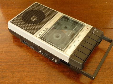 Vintage Alba R 150 Portable Cassette Tape Recorderplayer With Microphone Anything In Particular