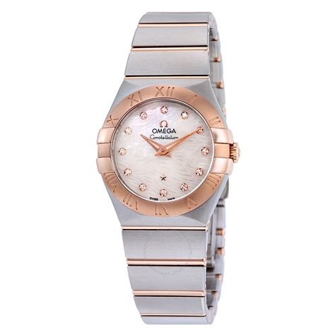 Omega Constellation Mother Of Pearl Dial Quartz Ladies Watch 1232027