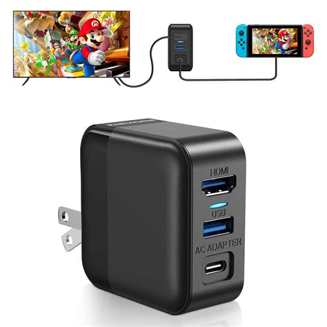 Buy Switch Dock Charger Adapter For Switch Oled 3 In 1 Switch Charger