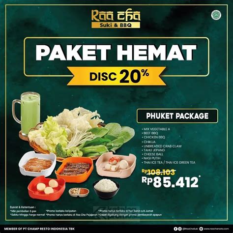 Raa Cha Pajajaran Bogor Promo Paket Hemat Harga Spesial Mulai Dari Rp