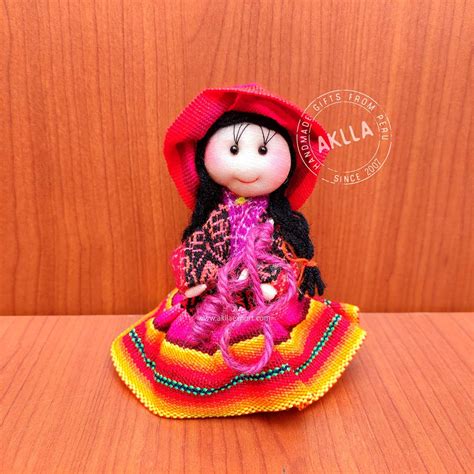 Lovely Peruvian Dolls Handmade Andean Doll Aklla Export