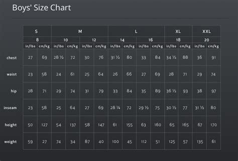 Campri Ski Pants Size Chart - Size-Chart.net