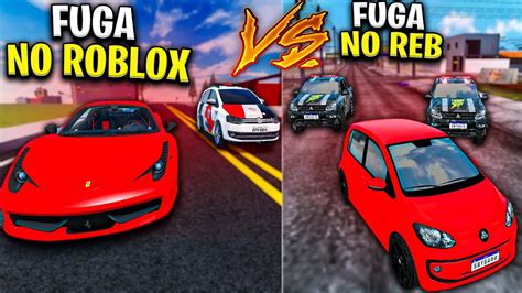 Fuga De Ferrari Do Renato Garcia No Roblox Vs Fuga No Carros Rebaixados