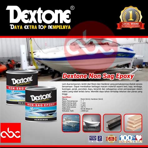 Jual PRODUK BARU Lem DEXTONE Non Sag Epoxy Resin Hardener Kapal Bocor