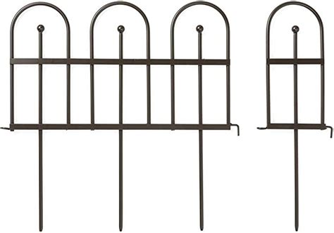 Plow And Hearth Iron Fence Style Wrought Iron Garden And Flower Bed Edging With