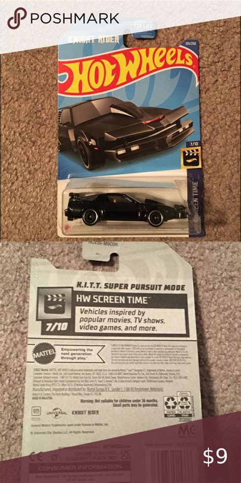 Hot Wheels Kitt Super Pursuit Mode New Knight Rider Suzuka Popular Movies Mattel Hot Wheels