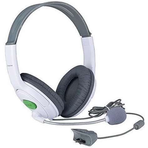 Ootdty Headphone Earphone White Big Gaming Chat Headset With Mic Microphone For Xbox 360 Live