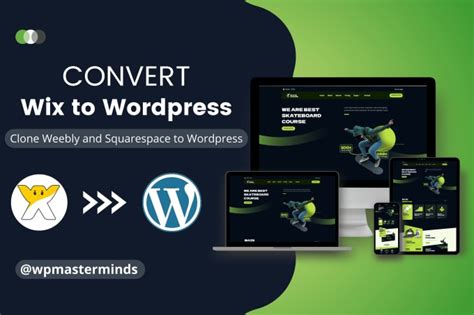 Convert Clone Weebly Squarespace Wix Website To Wordpress By