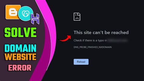 How To Fix This Site Can T Be Reached In Blogger Website YouTube