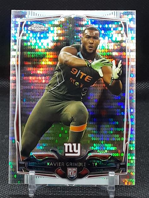 XAVIER GRIMBLE 2014 TOPPS CHROME PULSAR REFRACTOR RC GIANTS CAL GOLDEN