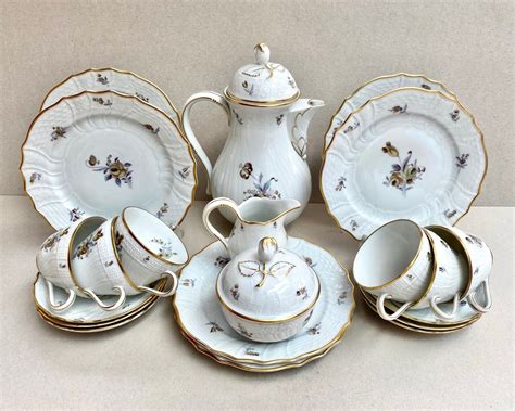 Hutschenreuther Selb Tea Set 21 Item Antique Hutschenreuter Bavaria