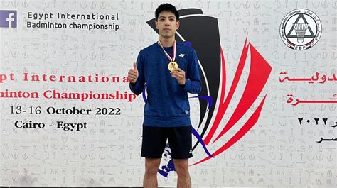 Samuel Hsiao Gewinnt Egypt International Deutscher Badminton Verband