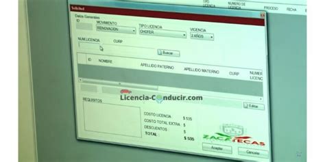 Licencia De Conducir Zacatecas Renovar