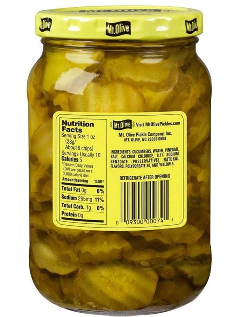 Kosher Hamburger Dill Chips Mt Olive Pickles