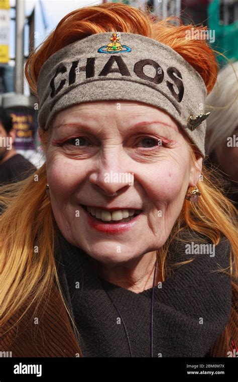 Vivienne Westwood fashion designer at the Anti G20 climate camp, Bishop ...