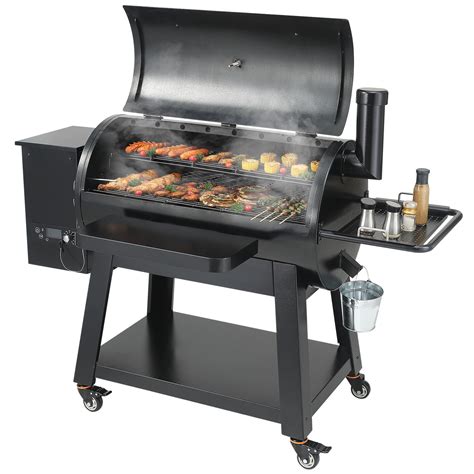 BENTISM 840 Sq Charcoal Grill Heavy Duty BBQ Wood Pellet Grill & Smoker