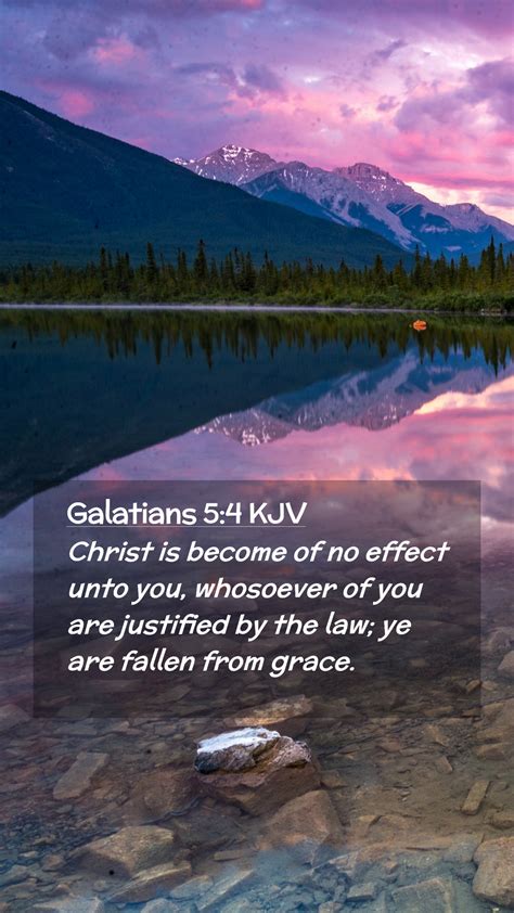 Galatians 5 4 KJV Mobile Phone Wallpaper Christ Is Become Of No