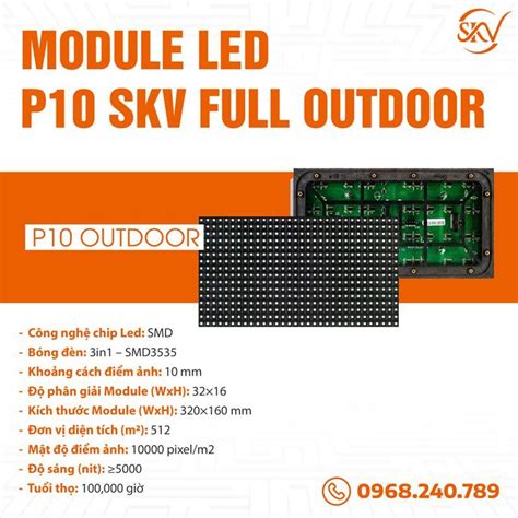 Module Led P10 Outdoor SKV Module Màn Led Chính Hãng SKV