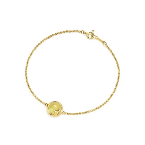 Paloma Picasso® Olive Leaf Bracelet In 18k Gold With A Citrine Medium Tiffany And Co