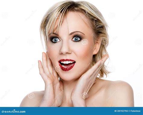 Beautiful Smiling Blonde Stock Photo Image Of Smiling