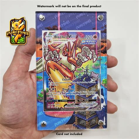 Blaziken Vmax Alternate Art Custom Pokemon Display Case Etsy