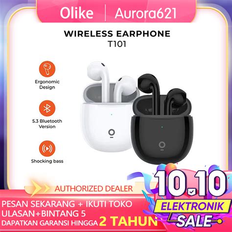 Jual Olike Deep Bass True Wireless Earphone Bluetooth 5 3 Tws T101 Garansi Resmi Shopee Indonesia