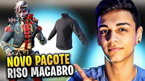 FREE FIRE AO VIVO NOVA SKIN RISO MACABRO JOGANDO VOCÊS LIVE