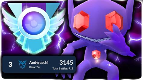 This Legendary Shadow Sableye Team Gets This Trainer To Rank 3 In The World Go Battle League