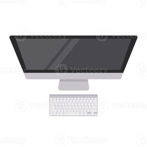 Computer desktop and keyboard top view 26565305 PNG