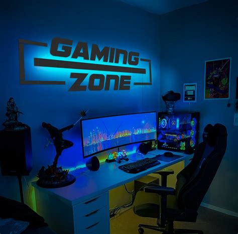 Gaming Zone Neon Led Wall Panel Decor,gaming Zone Led Decor,gamer Room ...