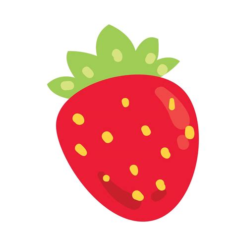 Vector Hand Drawn Strawberry Fruit Illustration Vector Art At