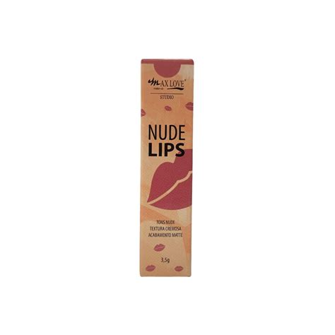 Batom Nude Lips Max Love Make No Atacado